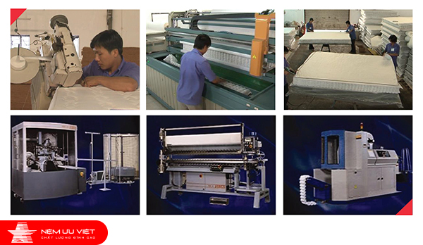 Uu Viet's Mattress are produced on a modern machine line